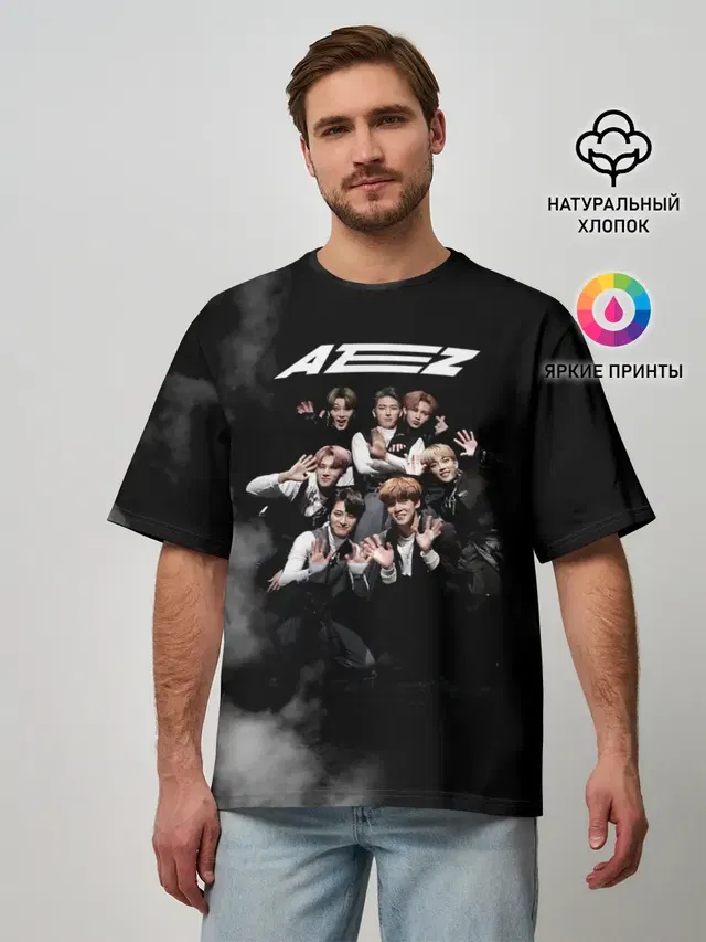 Мужская футболка оверсайз