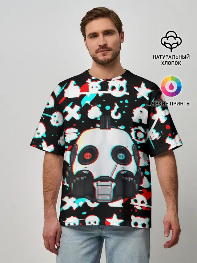 Мужская футболка оверсайз