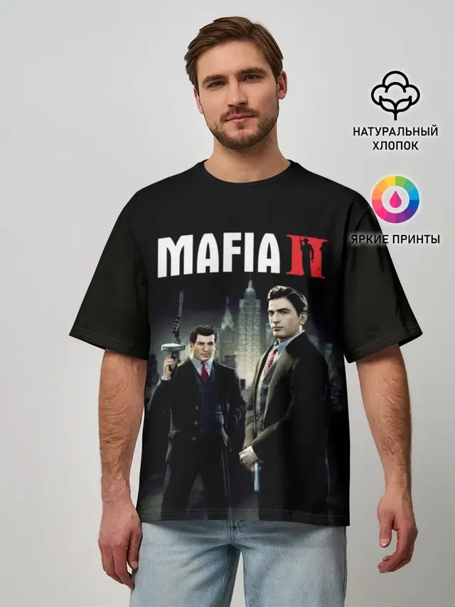 Мужская футболка оверсайз
