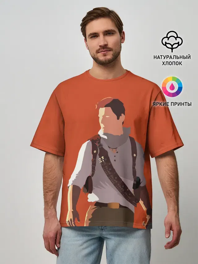 Мужская футболка оверсайз