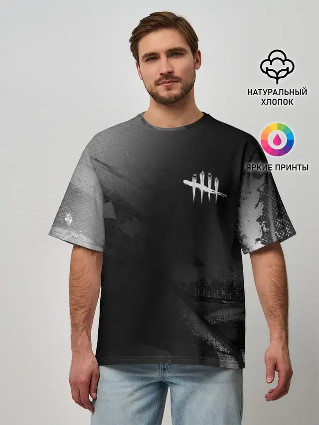 Мужская футболка оверсайз с принтом «tally marks»