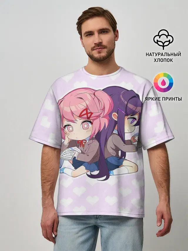 Chibi Natsuki and Yuri