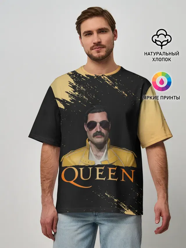 Мужская футболка оверсайз