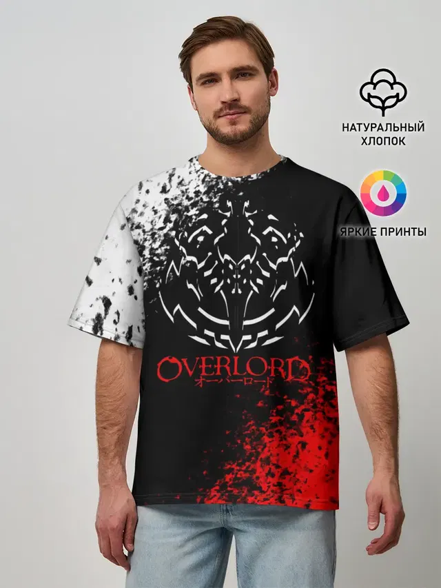 Оверлорд лого краснобелый