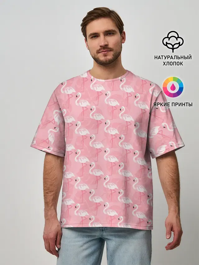 Мужская футболка оверсайз
