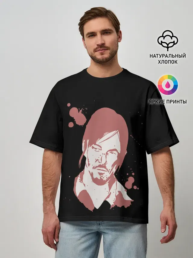 Мужская футболка оверсайз
