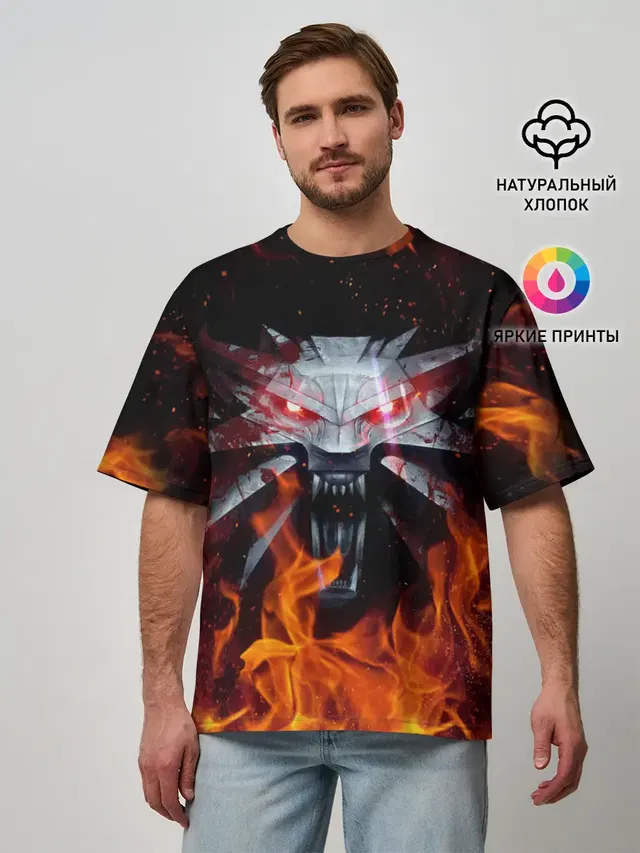 Мужская футболка оверсайз