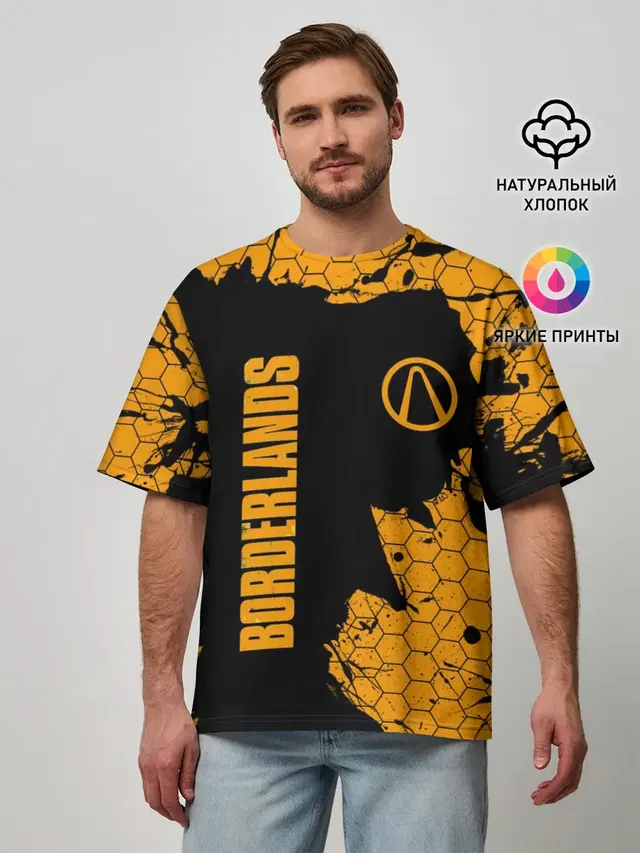 Мужская футболка оверсайз