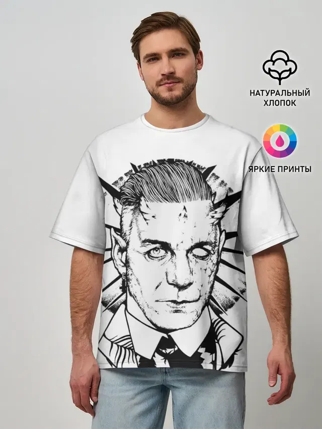 Мужская футболка оверсайз