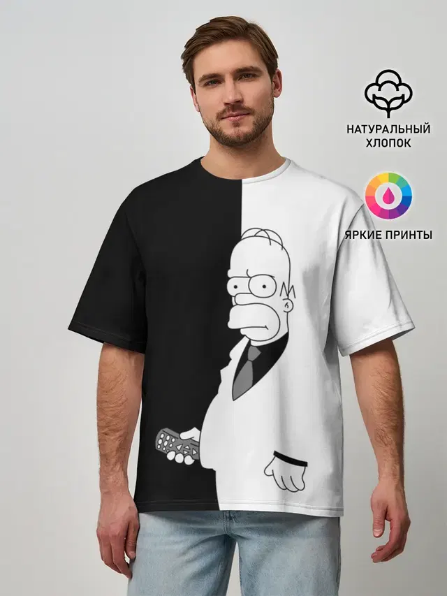 Мужская футболка оверсайз