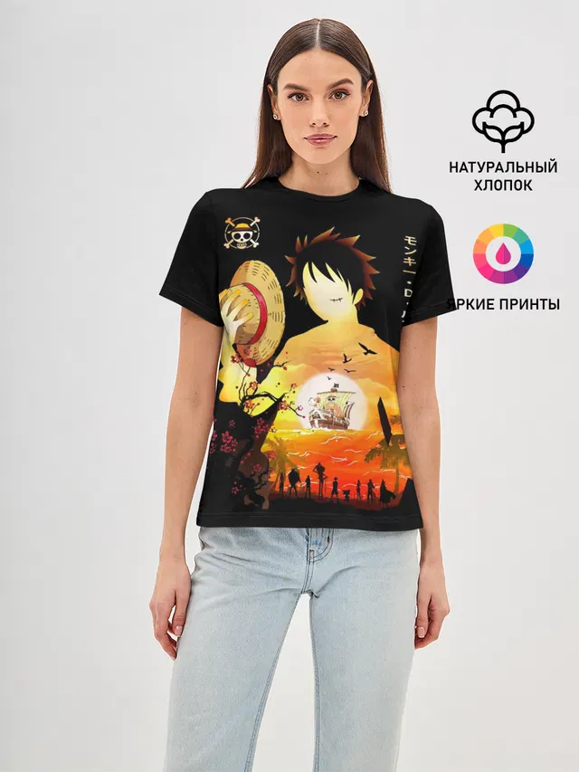 Силуэт Луффи One piece