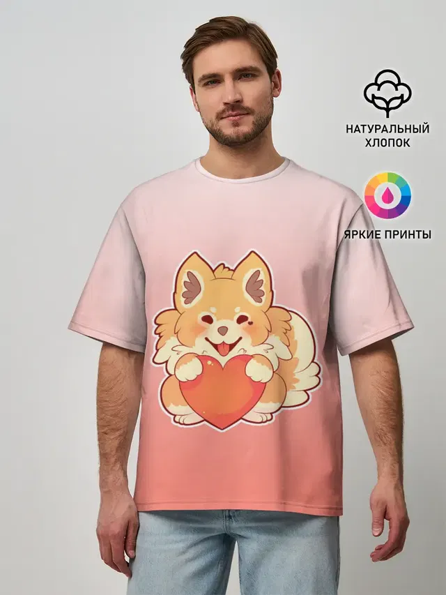 Собака корги сердечко милота