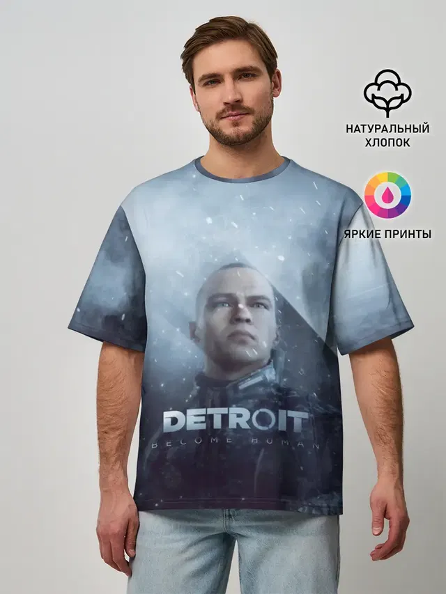Мужская футболка оверсайз