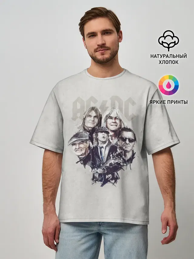 Мужская футболка оверсайз