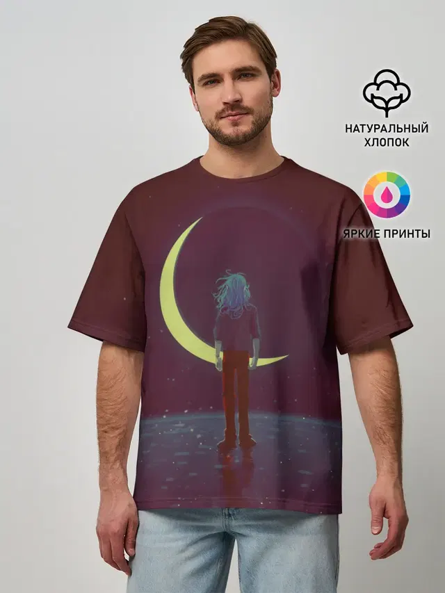 Мужская футболка оверсайз