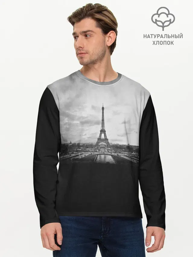 Мужской лонгслив базовый