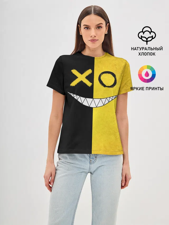 Yellow and black smile