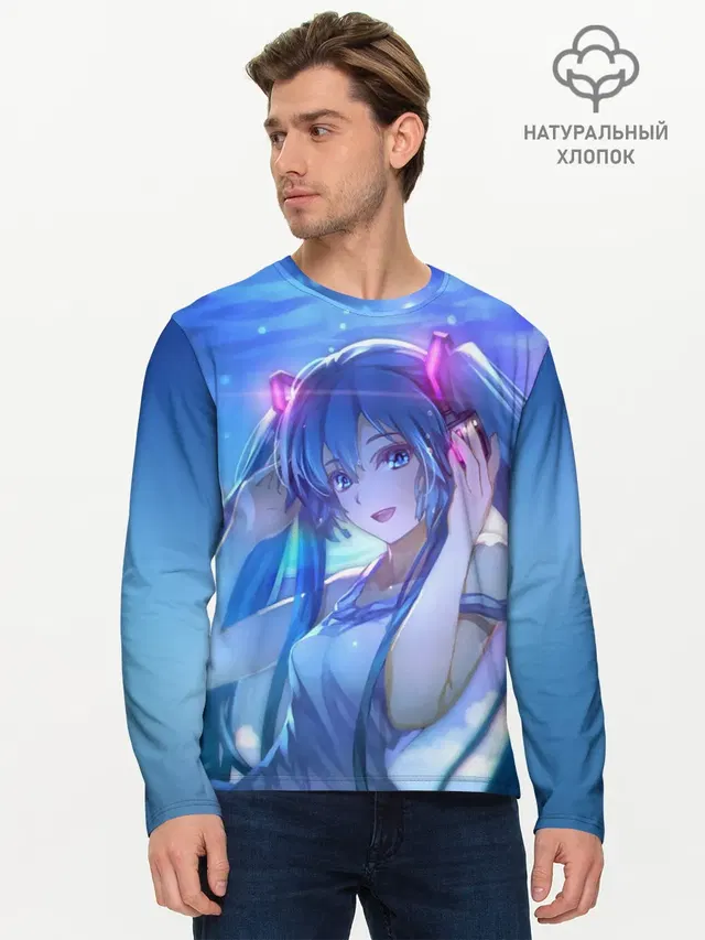 Miku на фоне космоса