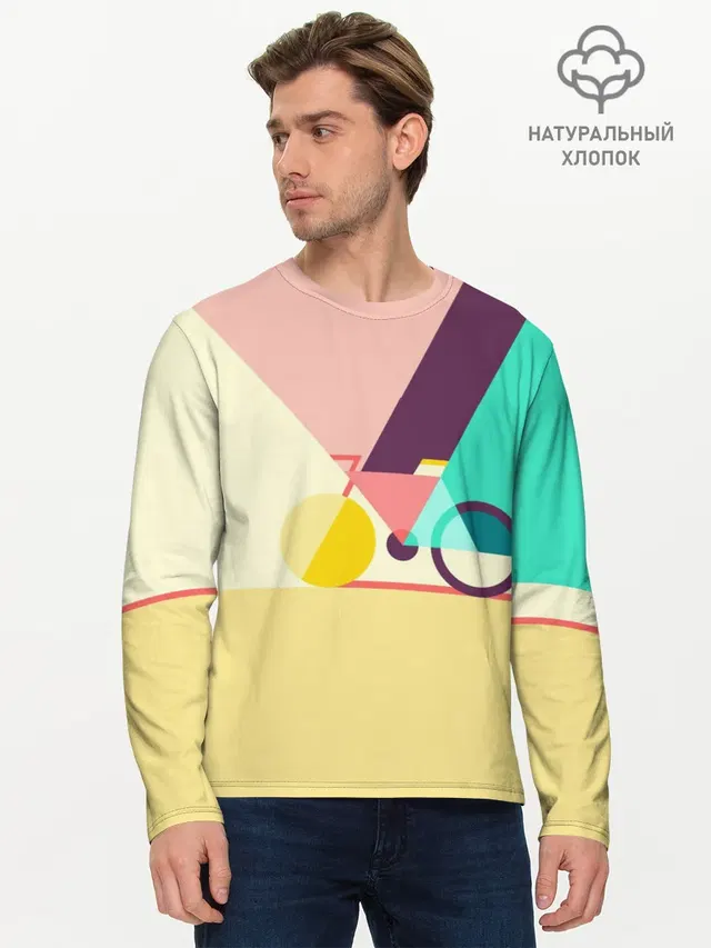 Мужской лонгслив базовый