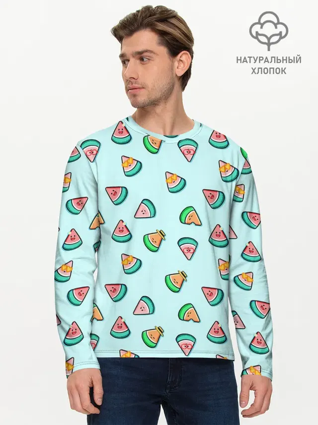Мужской лонгслив базовый