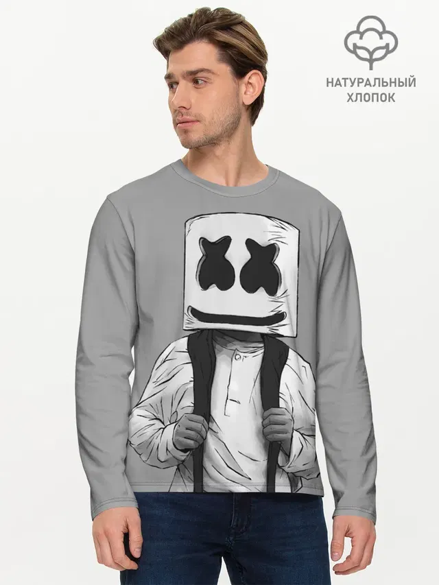 Мужской лонгслив базовый