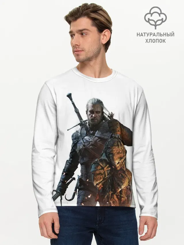 Мужской лонгслив базовый