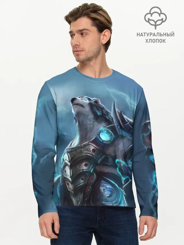 Мужской лонгслив базовый