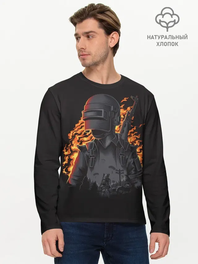 Мужской лонгслив базовый