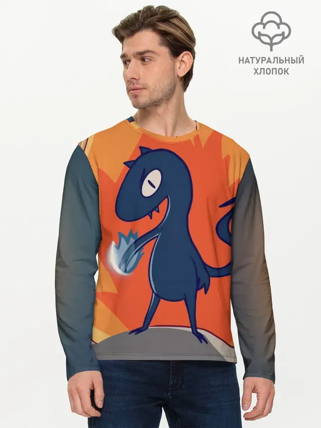 Мужской лонгслив базовый