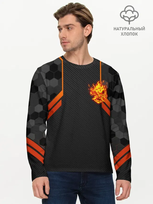 Мужской лонгслив базовый