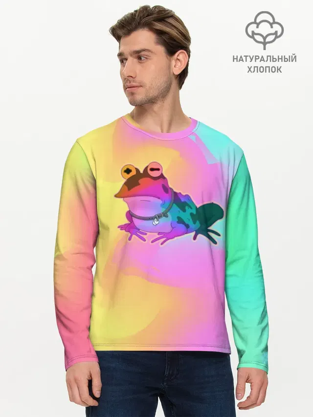 Мужской лонгслив базовый