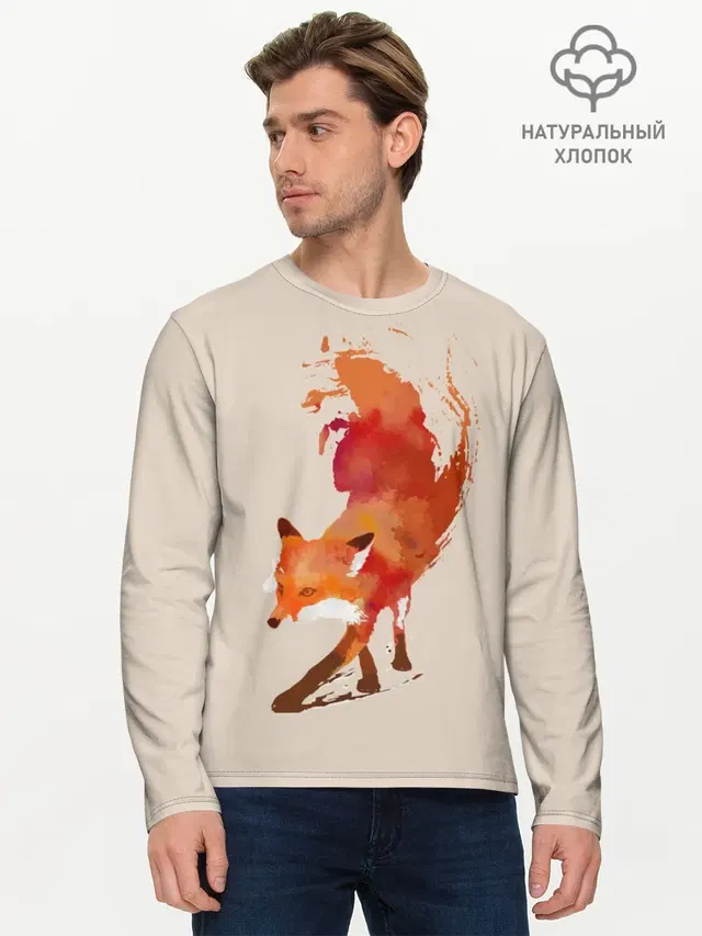 Мужской лонгслив базовый