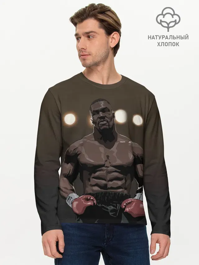 Мужской лонгслив базовый