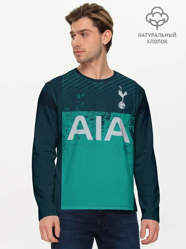Мужской лонгслив базовый с принтом «Tottenham — Kane alternative 18-19»