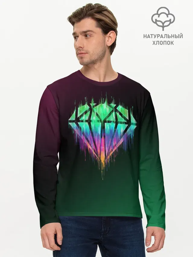 Мужской лонгслив базовый