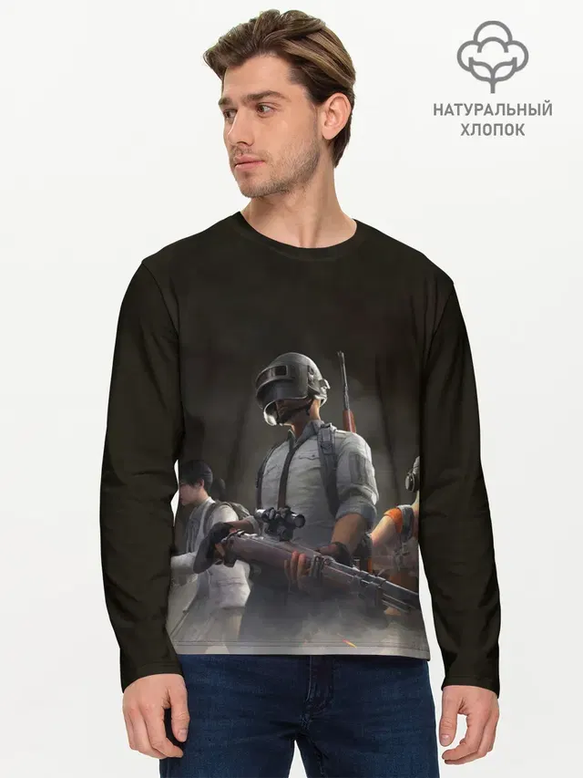 Мужской лонгслив базовый