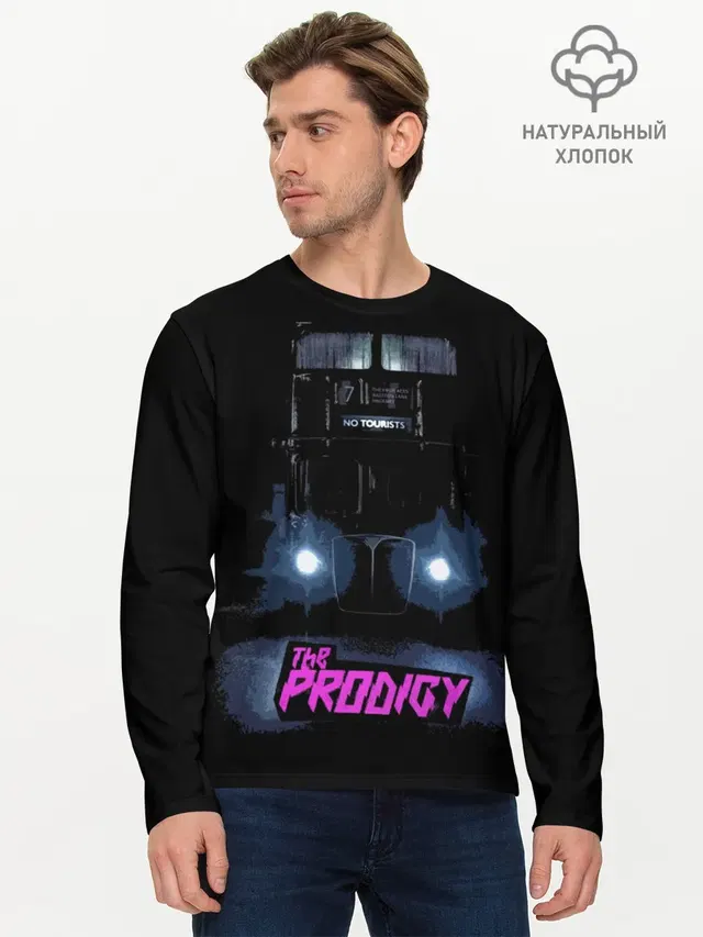 Мужской лонгслив базовый с принтом «Prodigy — The Prodigy»