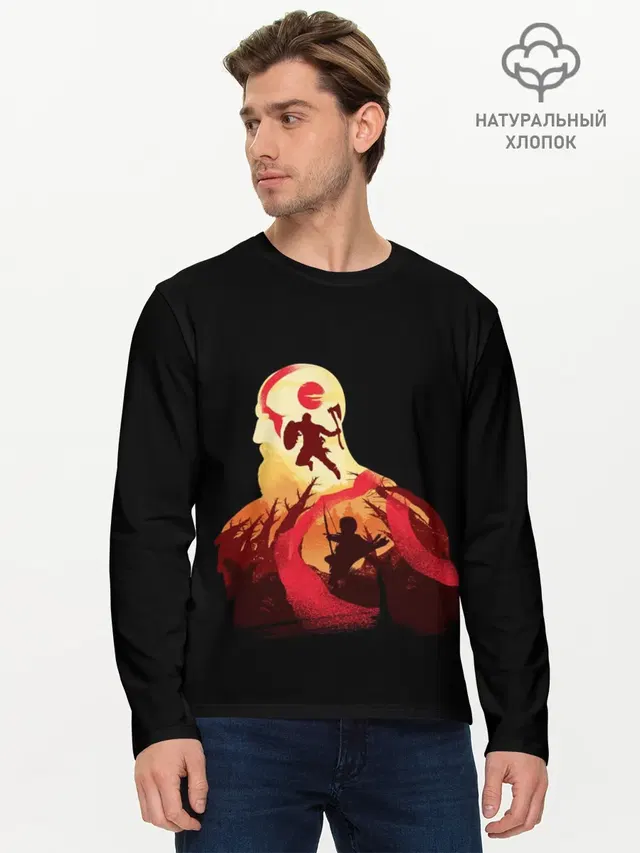 Мужской лонгслив базовый