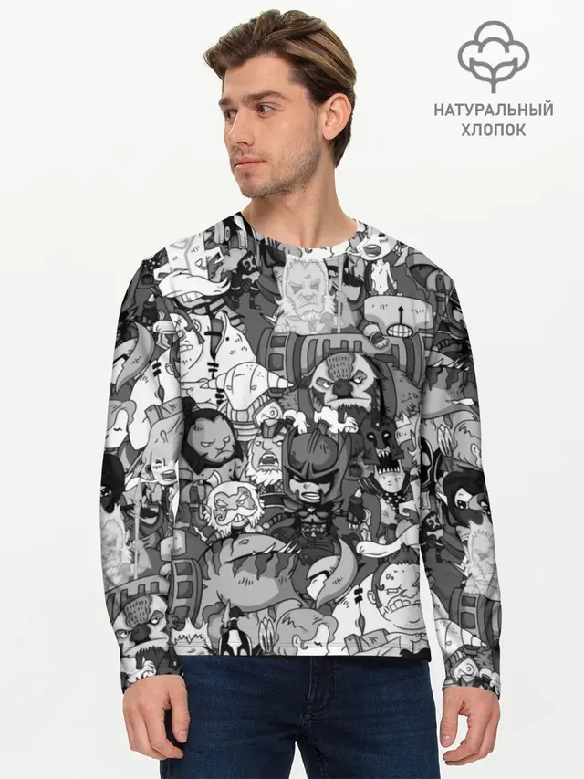 Мужской лонгслив базовый