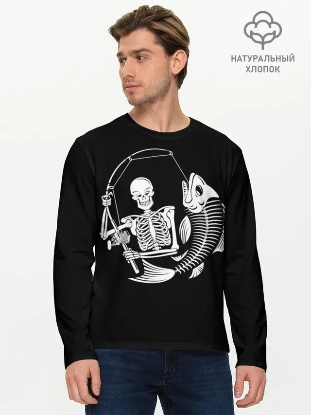 Мужской лонгслив базовый