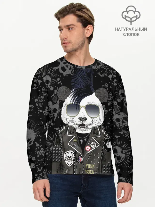 Панда в косухе