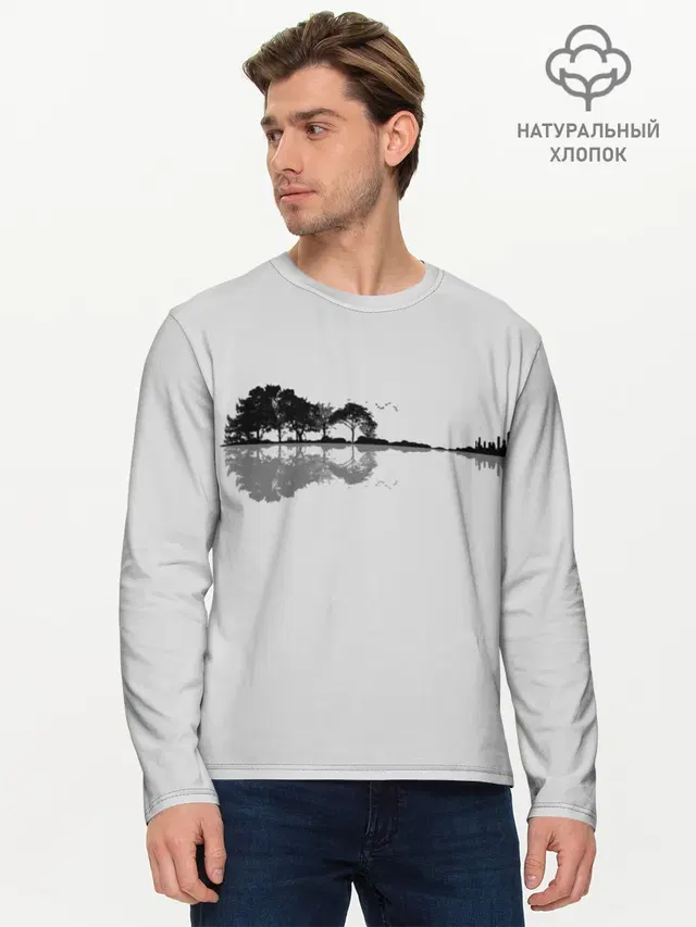 Мужской лонгслив базовый