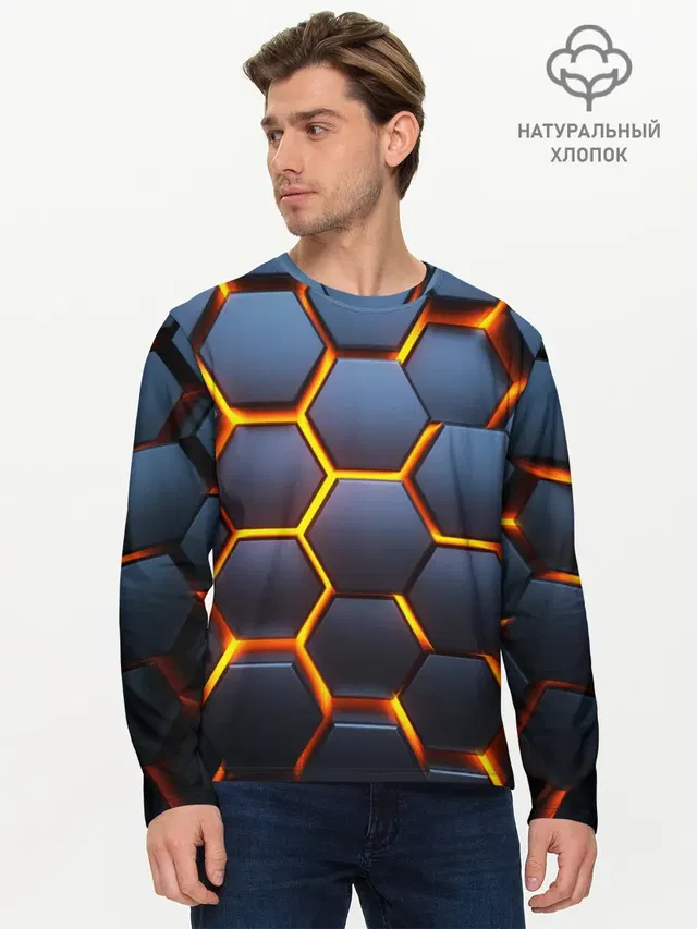 Мужской лонгслив базовый