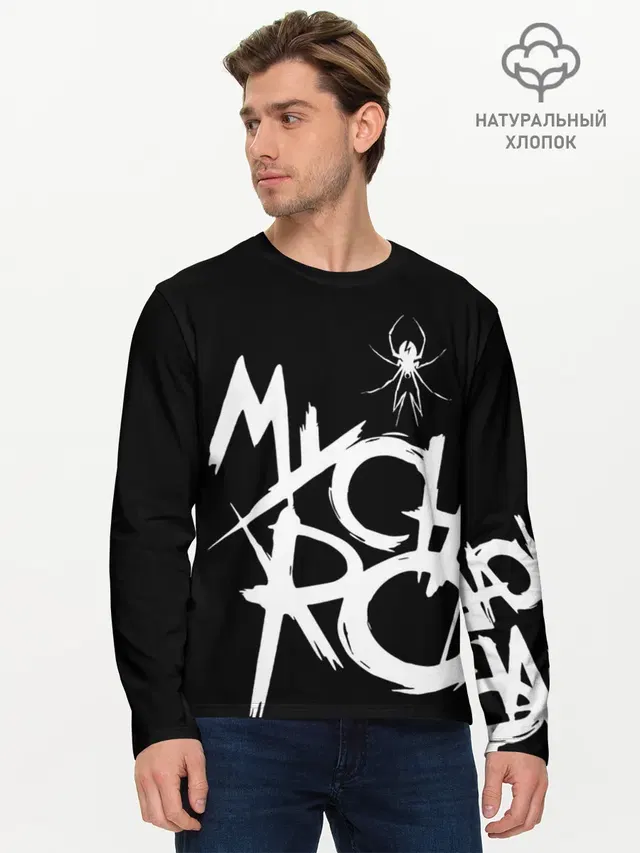 Мужской лонгслив базовый с принтом «My Chemical Romance»