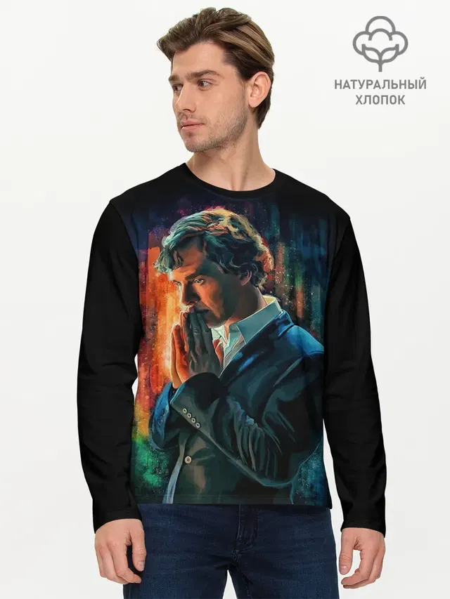 Мужской лонгслив базовый