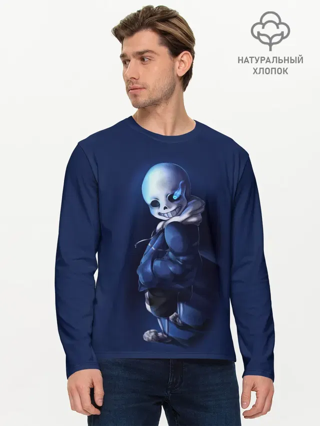 Мужской лонгслив базовый