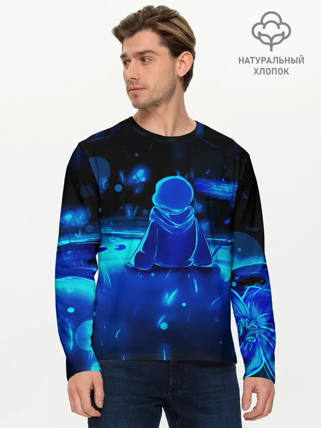 Мужской лонгслив базовый