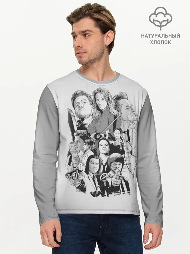 Мужской лонгслив базовый