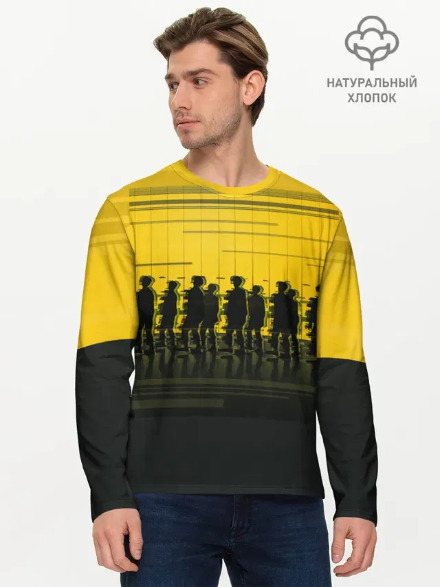 Мужской лонгслив базовый