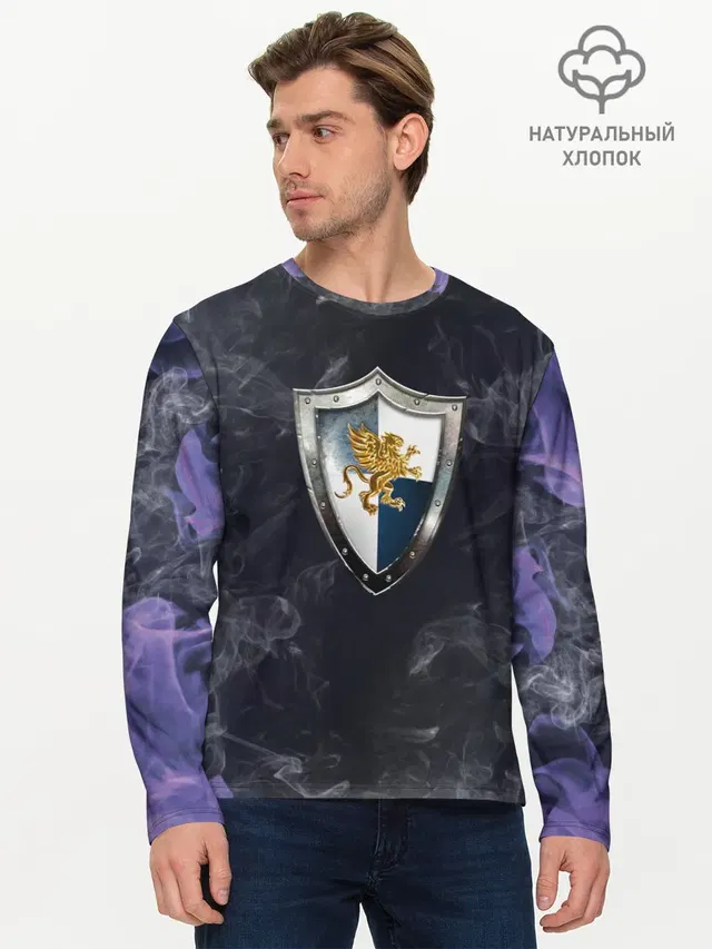 Мужской лонгслив базовый